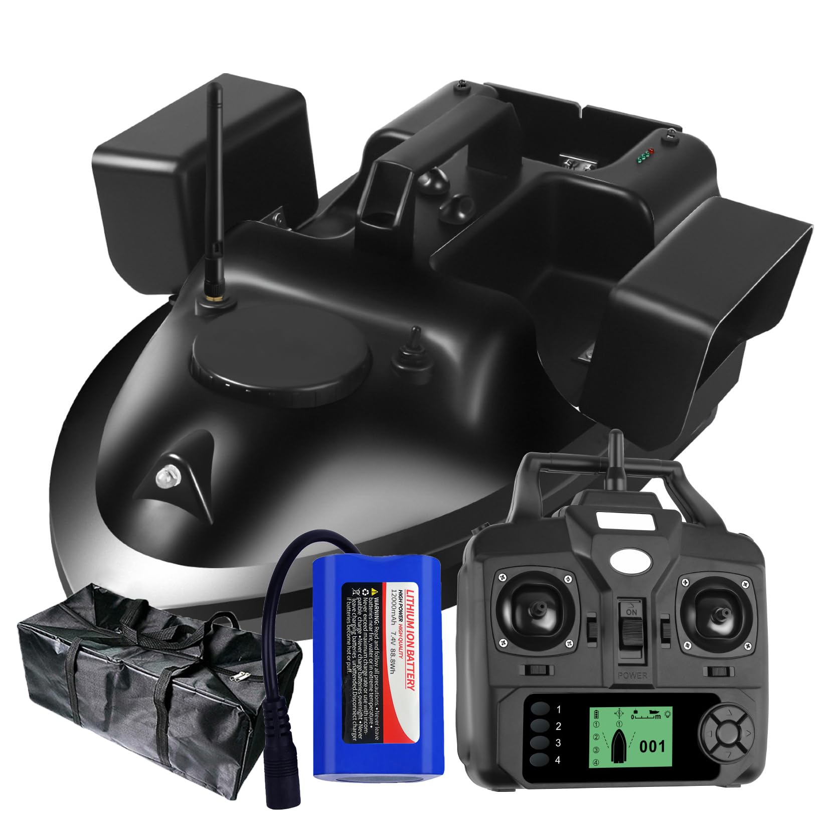 RC Cebo de Pesca de Barco 500m Distancia GPS Postion travesía Auto Remoto Control de la Pesca de Cebo Vivo con Control de Almacenamiento de Tres ablel anidamiento