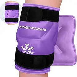 KingPavonini Bolsa De Gelo Xxl Para Joelho Envolve Todo O Joelho Após A Cirurgia, Bolsa De Gelo Em Gel Reutilizável Para Lesões No Joelho, Bolsa De Gelo Grande Para Alívio Da Dor, Inchaço, Cirurgia No