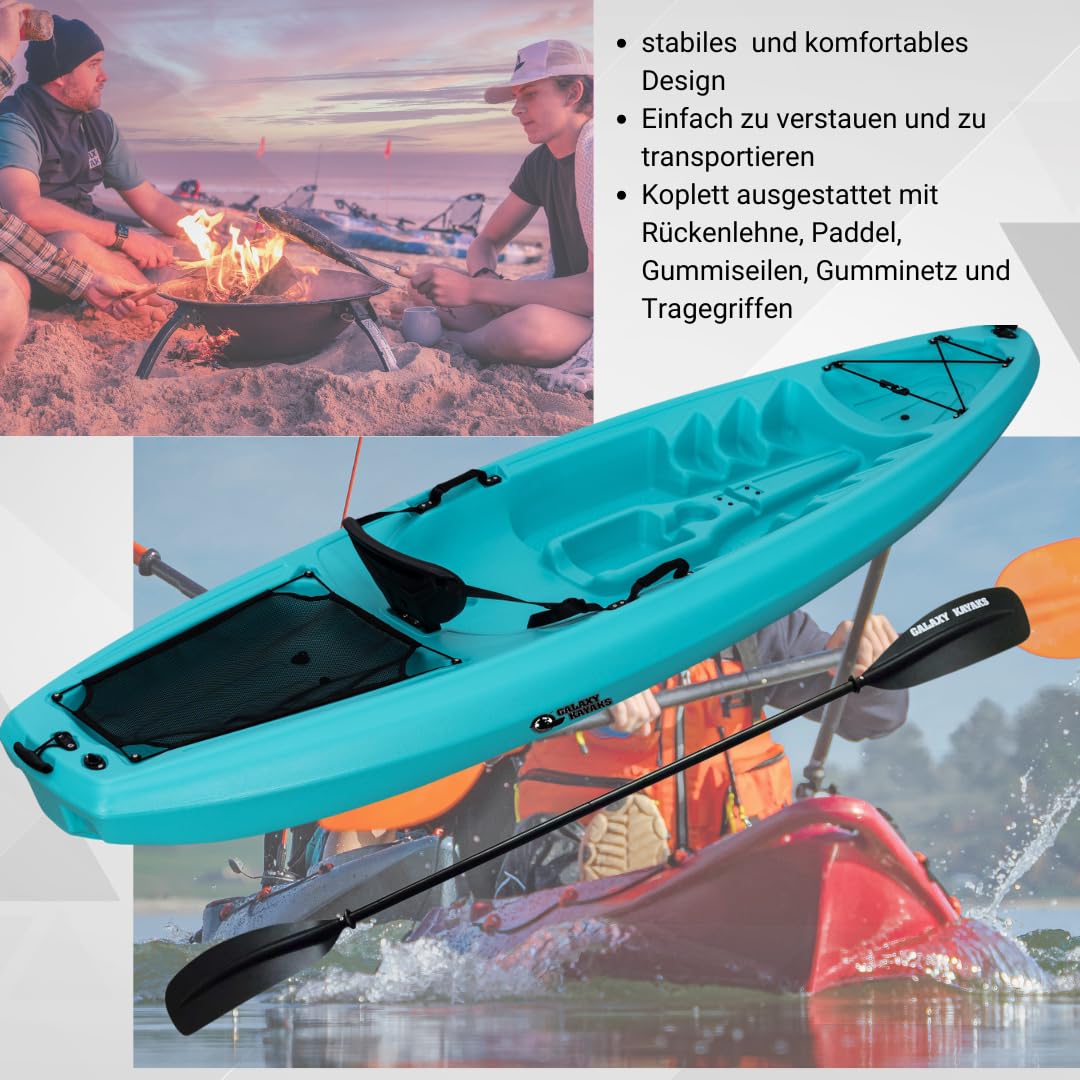 Kajak Reef Galaxy Kayaks Sit on Top günstiges Einsteigerkajak inklusive Paddel