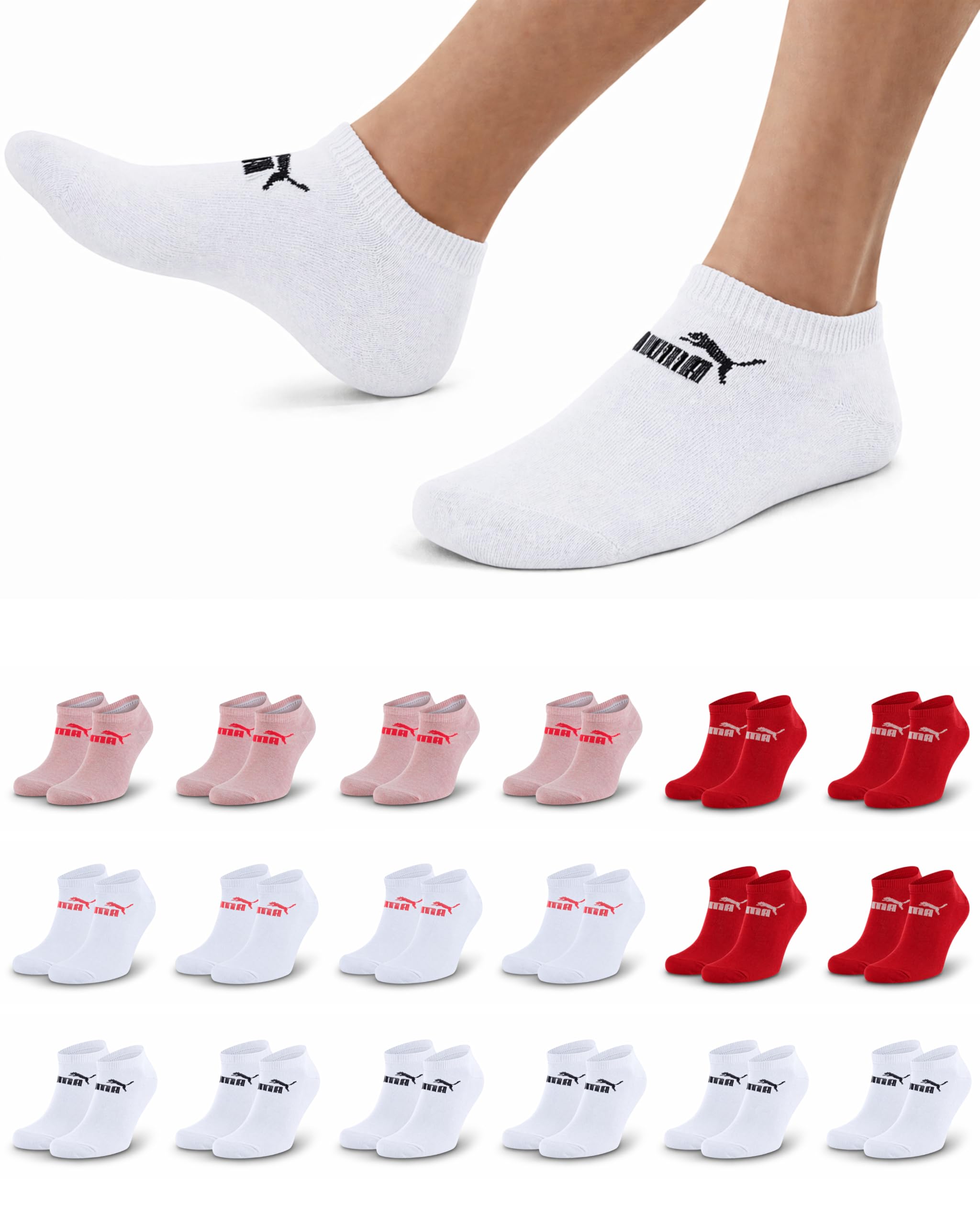 PUMA Skarpety do trampek, 18 par, Statement Edition, damskie i męskie