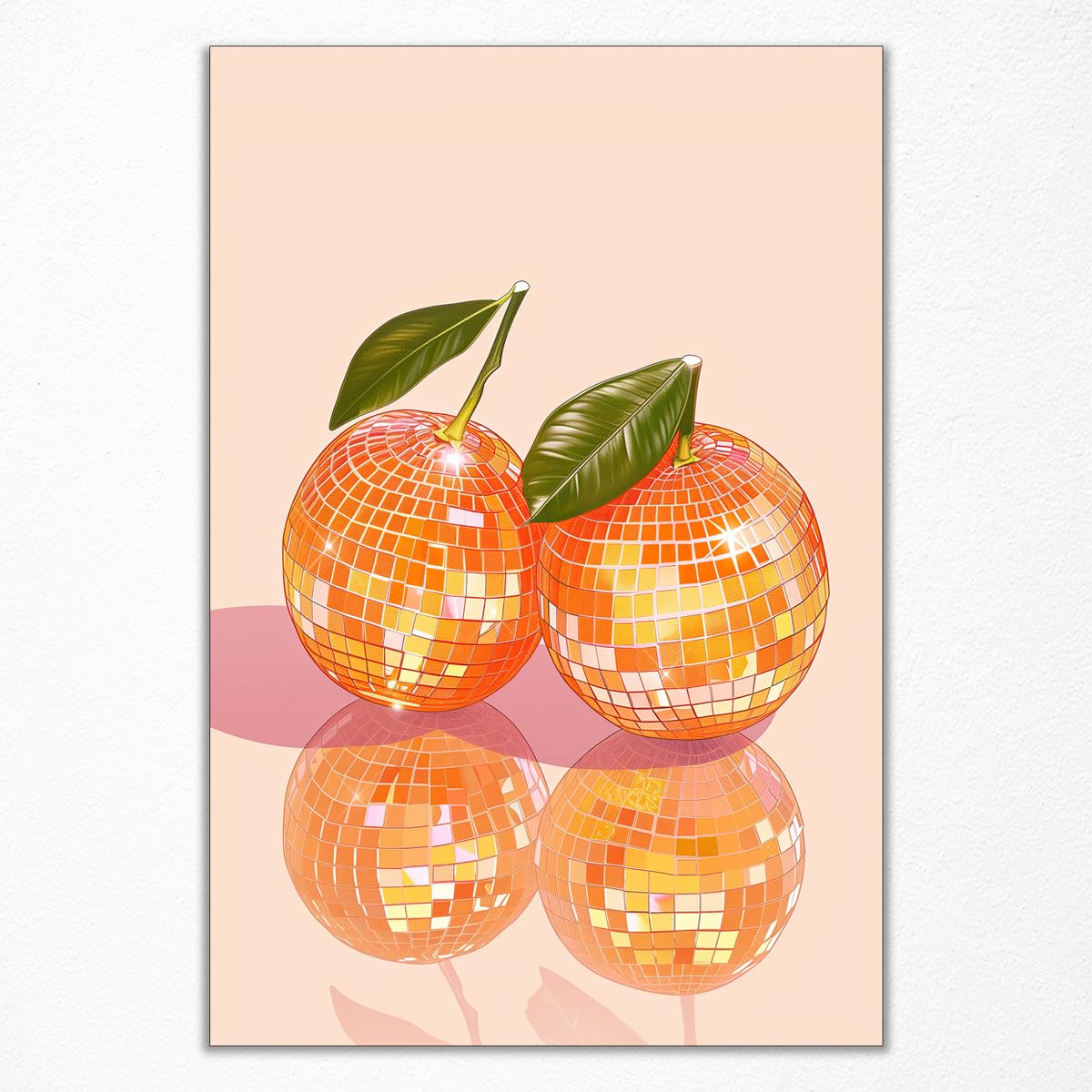 Impression Sur Toile Style Disco Tendance Avec Fruits Et