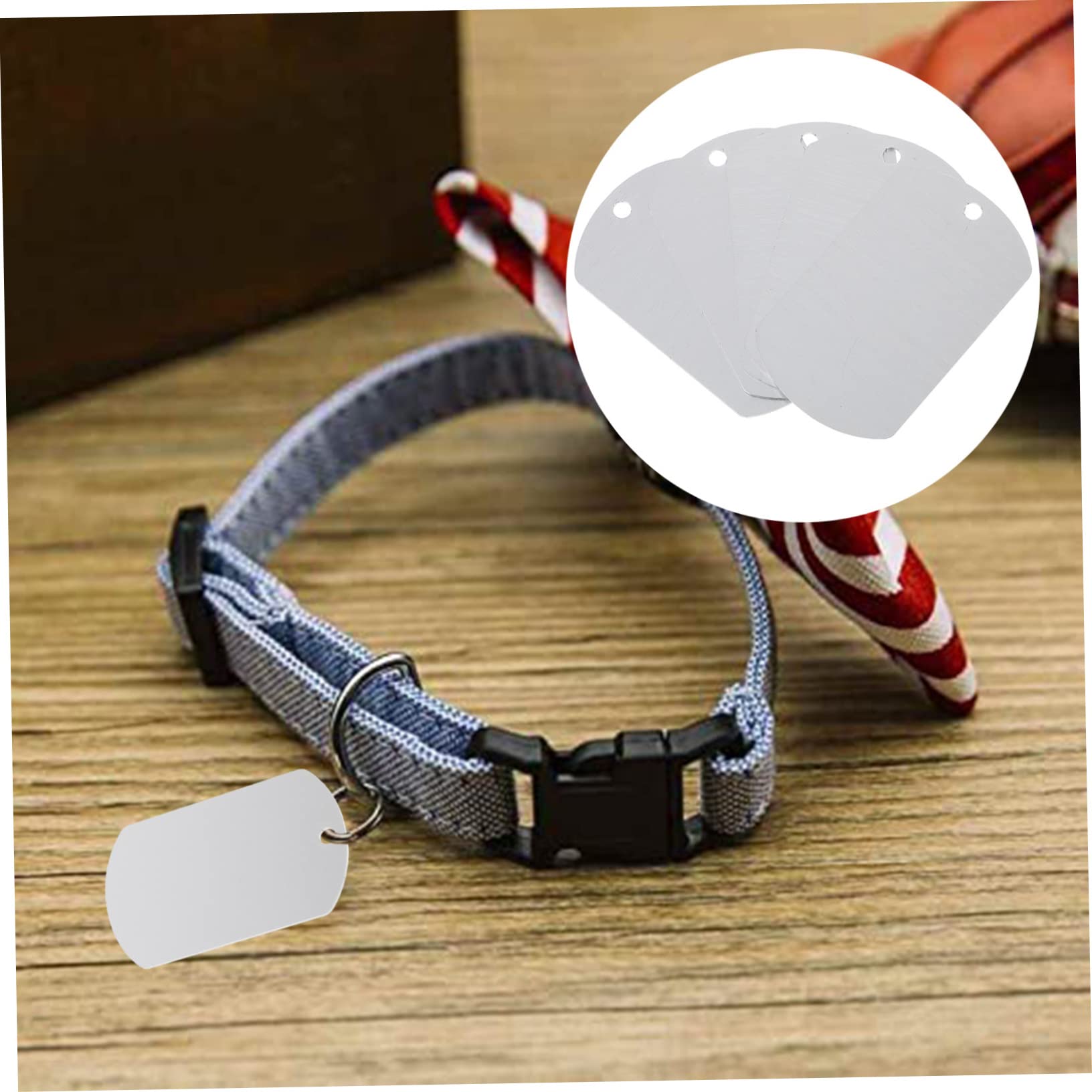 Toddmomy 100piezas Etiquetas De Identificación De Aluminio Para Mascotas Grabables Adecuadas Para Perros Gatos y Pequeñas Mascotas Personalizables