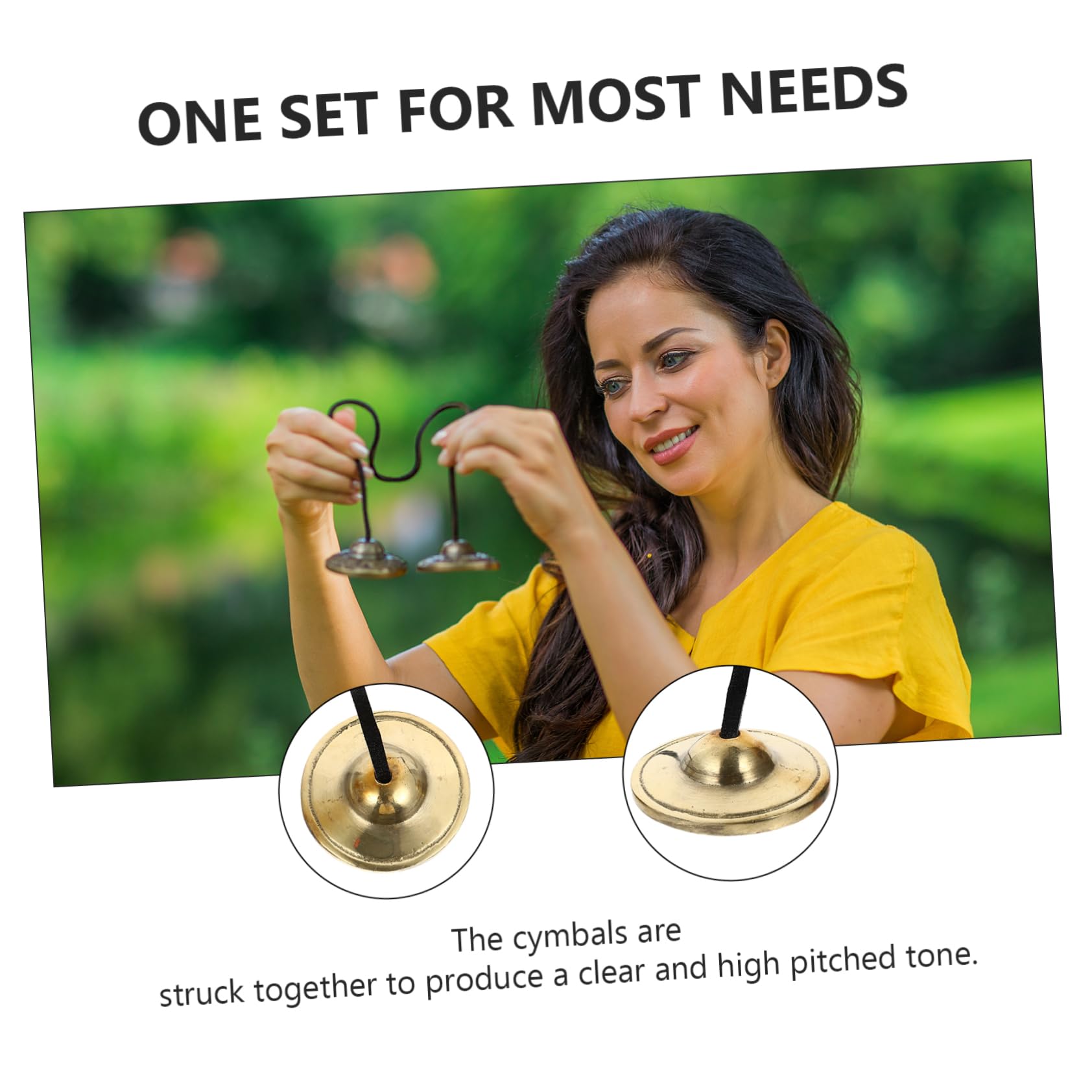 Abaodam Meditation Chime Ring The Bell Durable Brass Easy to Carry Percussion Instrument