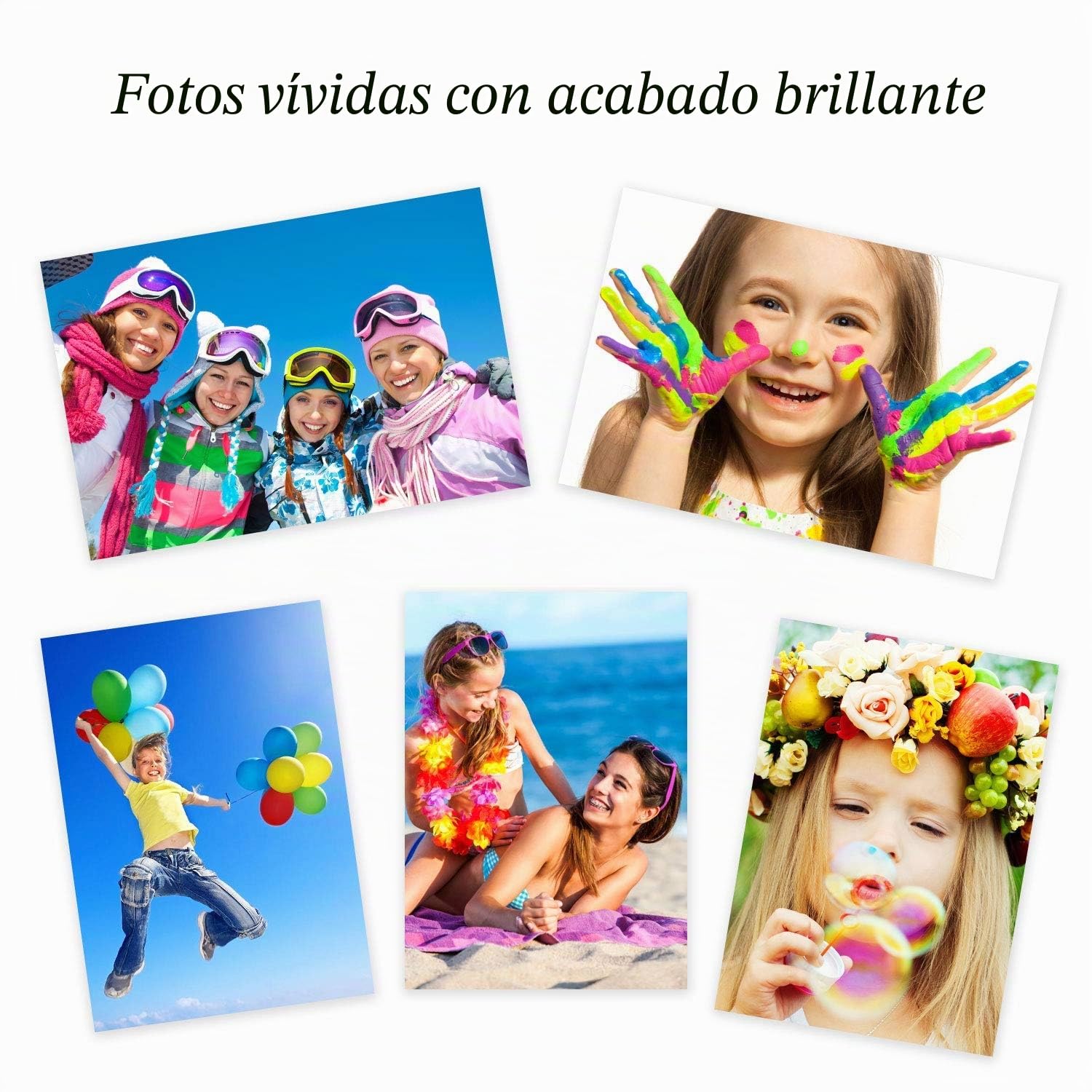 KOALA - Papel fotográfico de doble cara brillante para impresora de inyección de tinta, A4, 120 g/m², 100 hojas. Adecuado para la impresión de fotos, folletos, certificados, folletos, folletos,