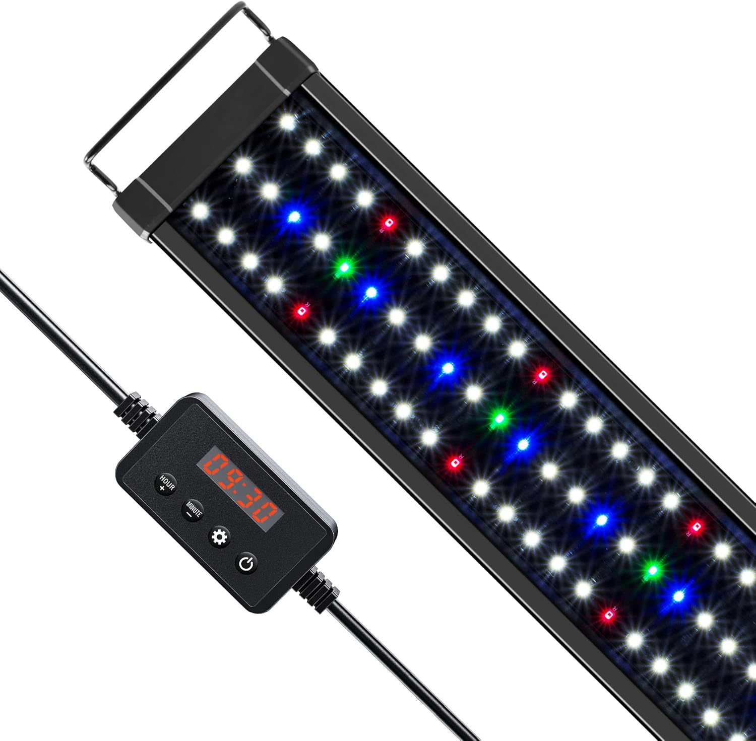 NICREW ClassicLED Plus LED Aquarium Light with Timer, 21 Watts, for 30 to 36 Inch Fish Tank Light, Daylight and Moonlight Cycle 30 - 36 in