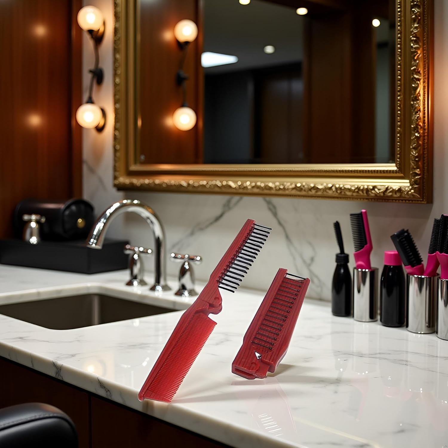 Portable Travel Comb Brush Combo Folding static Folding Comb For popular Styling Tools and Appliances image 3