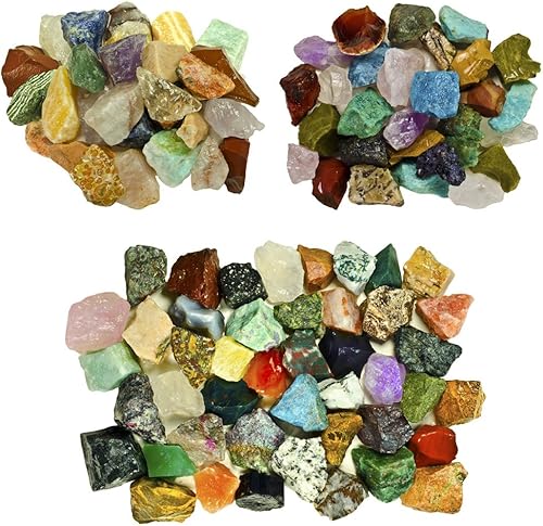 Miniatura 1 de Fantasia Materiales: Mezcla de piedras del mundo premium de 3 lb (variedad más grande de Amazon) de Asia, Brasil y Madagascar! Cristales naturales
