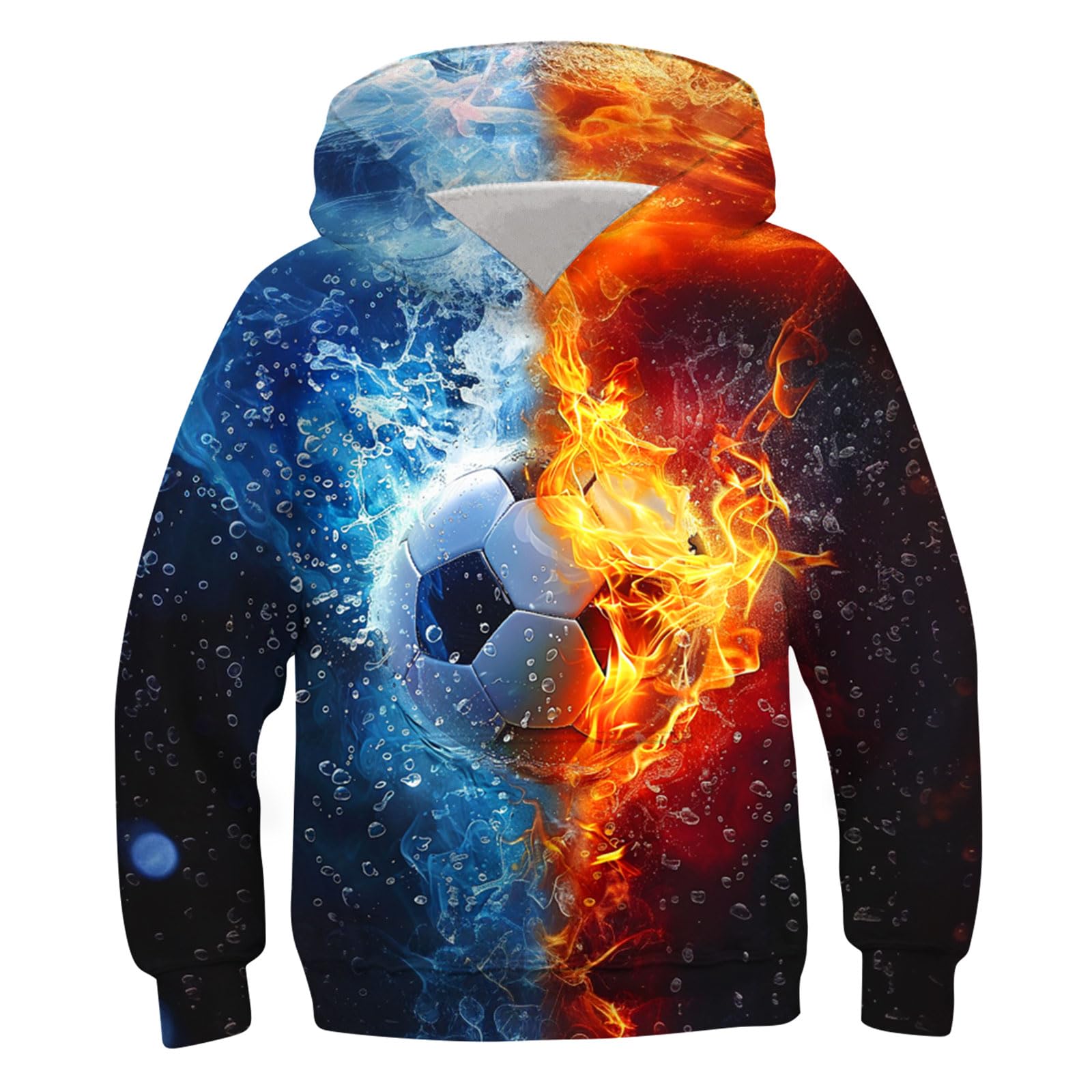 Enlifety 6-16T Kids Sweatshirt Boys Novelty Hoodies 3D Graphic Pullover with Pocket