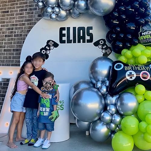 Miniatura 6 de 1 pieza de decoración de pastel de 9 cumpleaños con purpurina para videojuegos, juego de selección de pasteles en controladores, decoración de