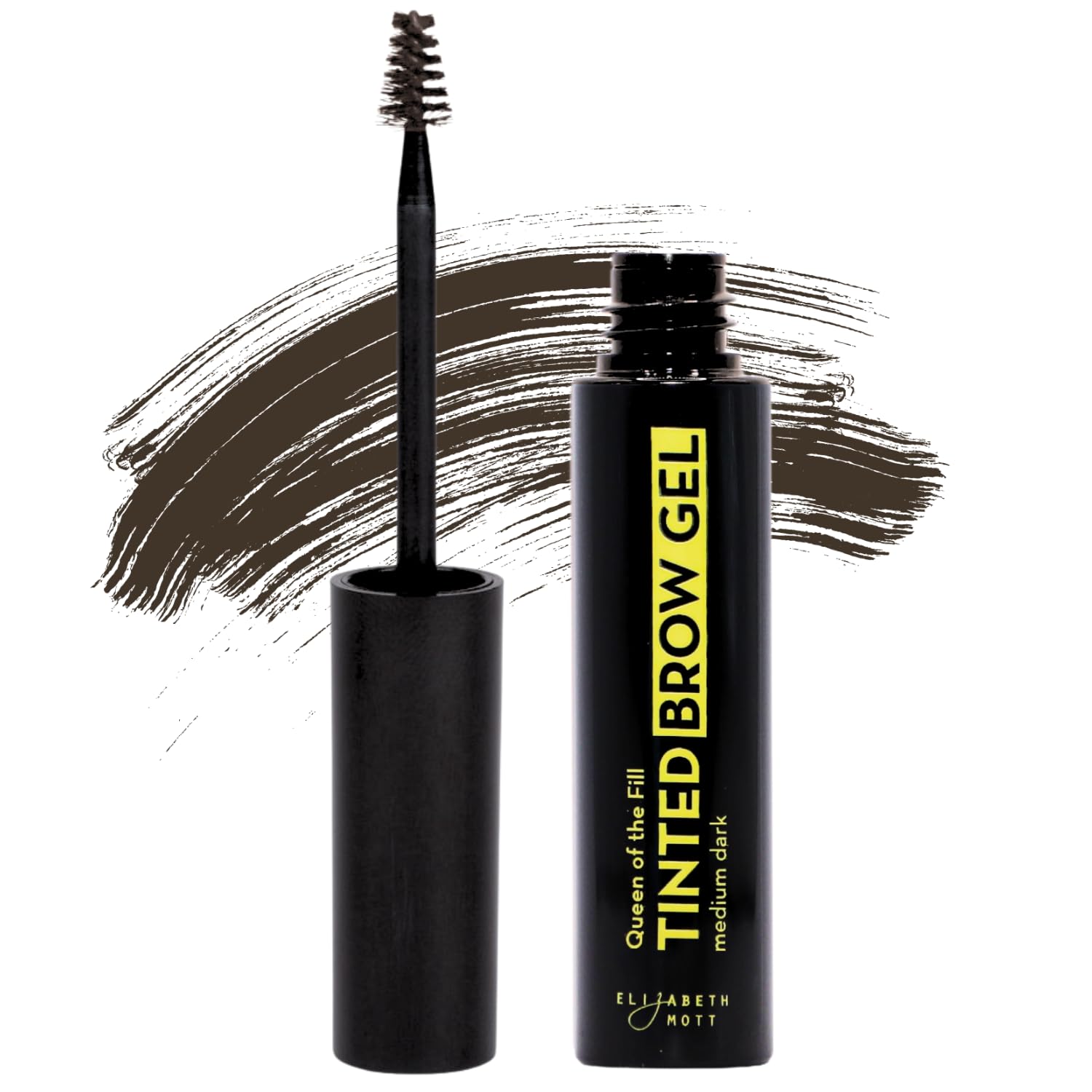 Queen Of The Fill Tinted Eyebrow Makeup Gel Cruelty Free (Medium Dark) (4G/.14Oz)