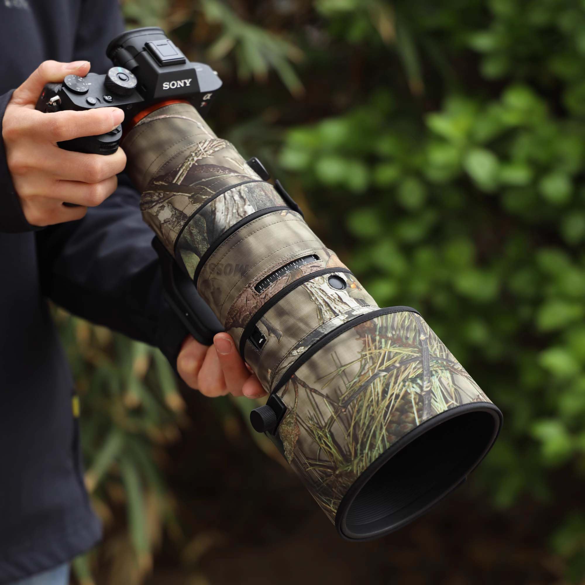 ROLANPRO Camouflage Rain Cover Waterproof Lens Cover for Sigma 500mmF5.6 DG DN OS Sports E Mount Lens Protective Sleeve Lens Rain Coat(23# BrownJungle Camo) - Image 4