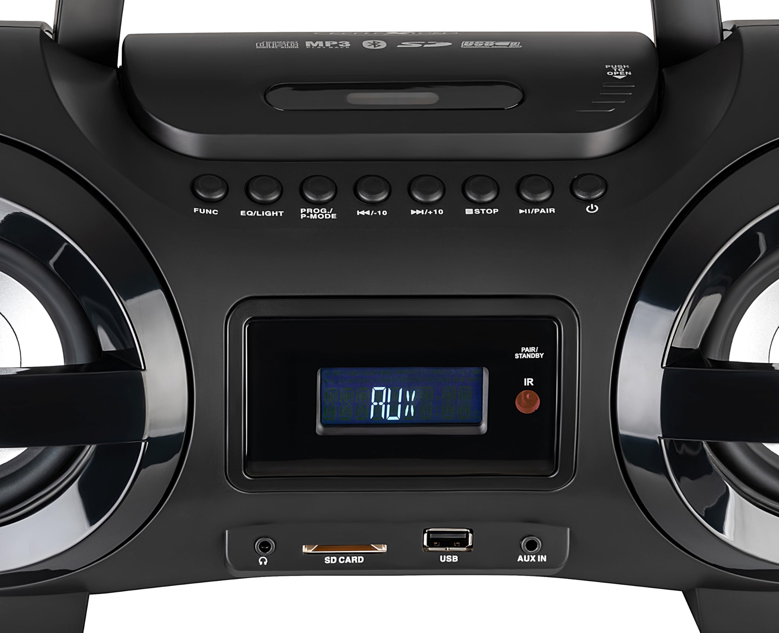 Reflexion CDR900BT Ghetto-Blaster FM AUX, Bluetooth, CD, SD, FM, USB Noir