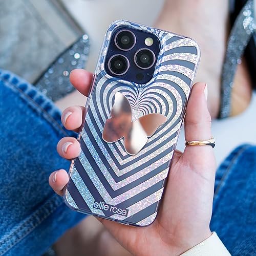 Miniatura 9 de Ellie Rose Calcomanía de espejo para teléfono inteligente, adhesivo adhesivo para teléfono (flor)