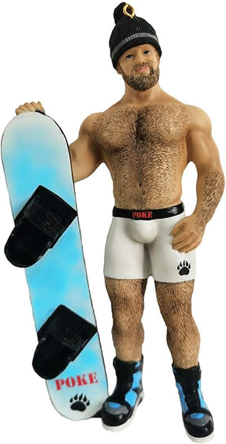 December Diamonds Snowboard Bär Figur