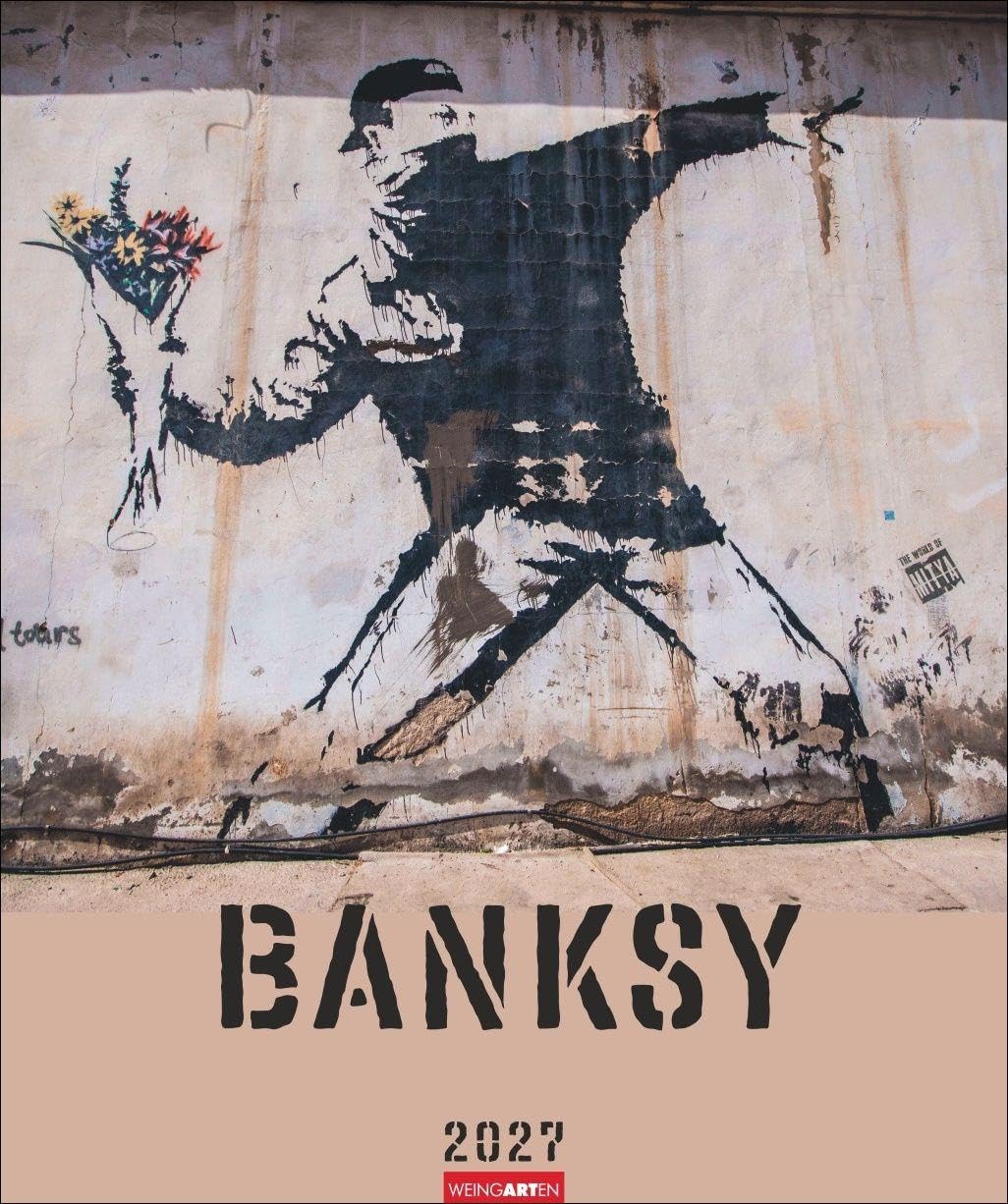 Calendrier Banksy 2027 éphéméride street art mural pour fans de graffiti