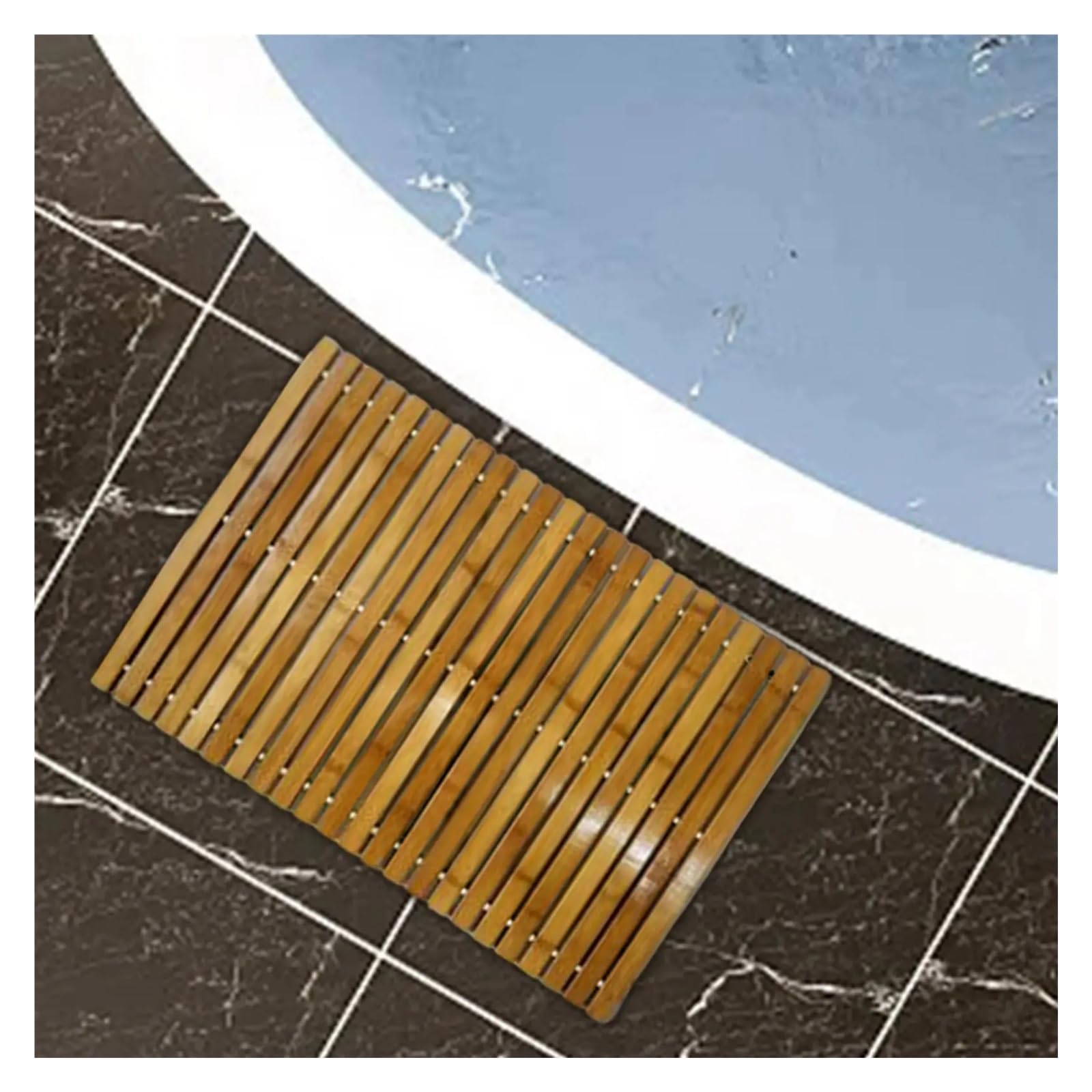 Alfombrilla de Baño de Bambú Alfombrilla de baño de bambú, alfombrillas de baño, alfombras de cocina, uso interior for baño, ducha, bañera, alfombrilla de madera, alfombrilla plegable for ducha.