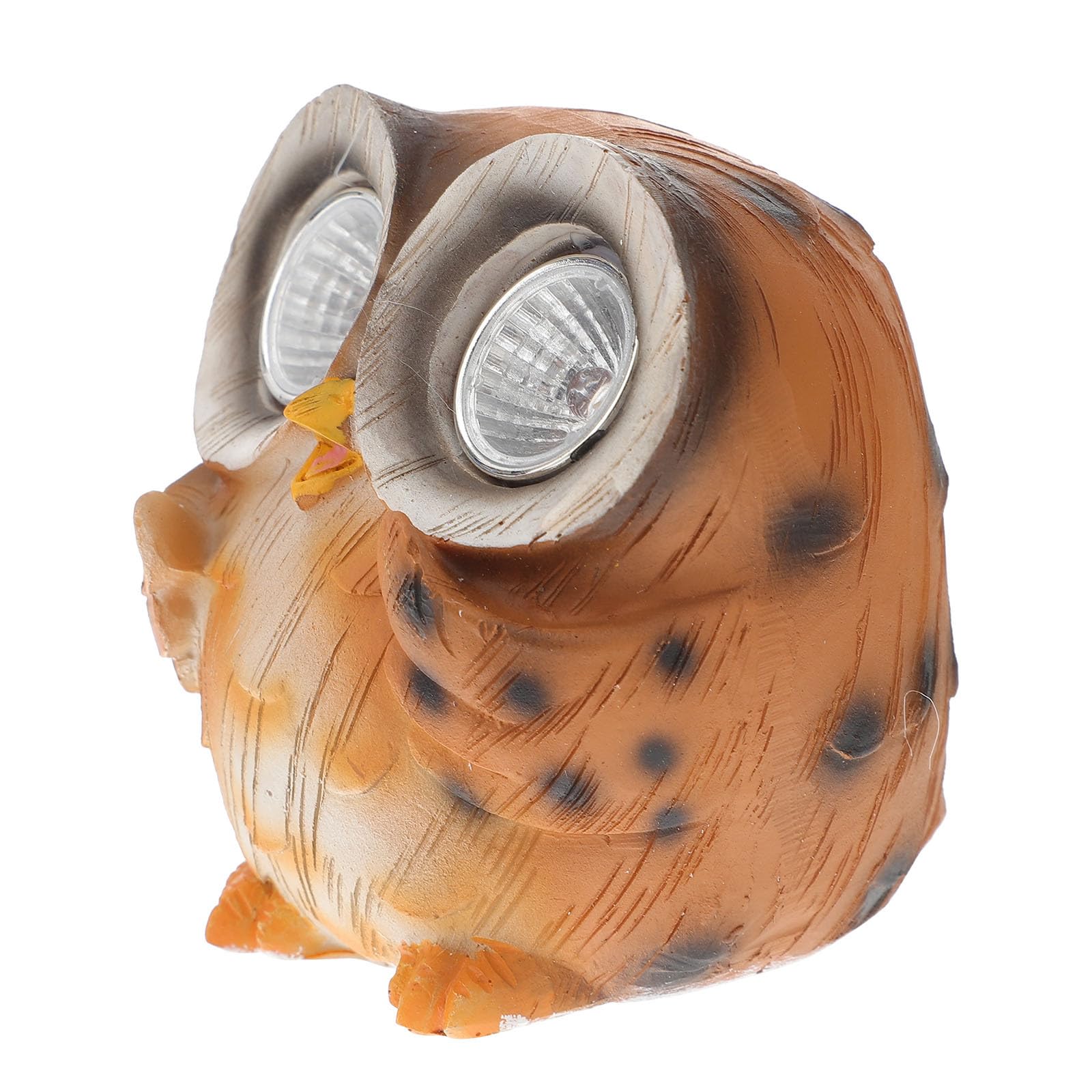 Baluue Solar Owl Garden Statues, Outdoor Decor Resin Owl Figurine with LED Lights Sculpture for Porch Patio Lawn Yard Decorations Housewarming for Women Mom,