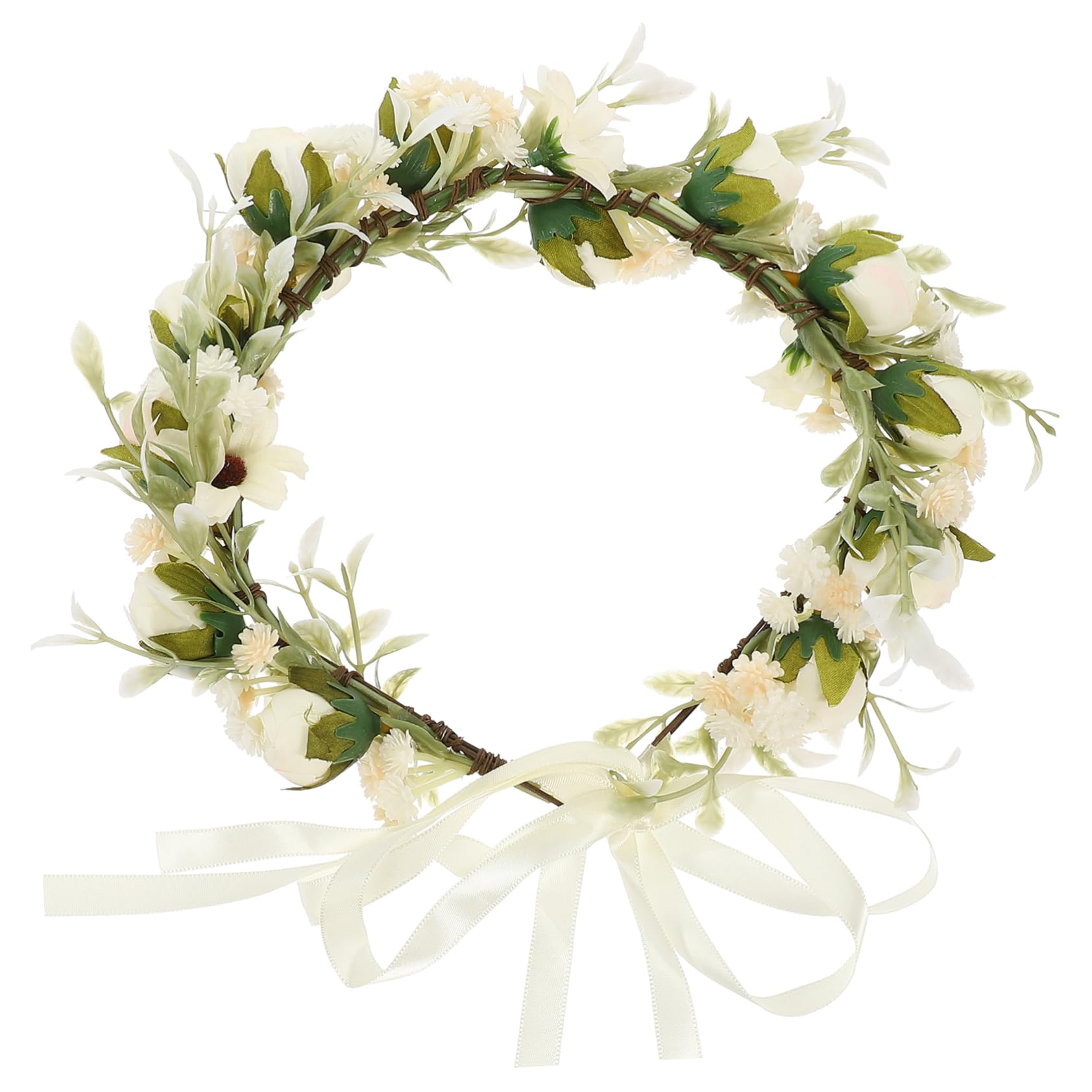 FRCOLOR 4 Pz per da damigella d'onore con ghirlanda nuziale accessori para per ghirlanda di fiori hair charms cerchietti bambina floreale bohémien