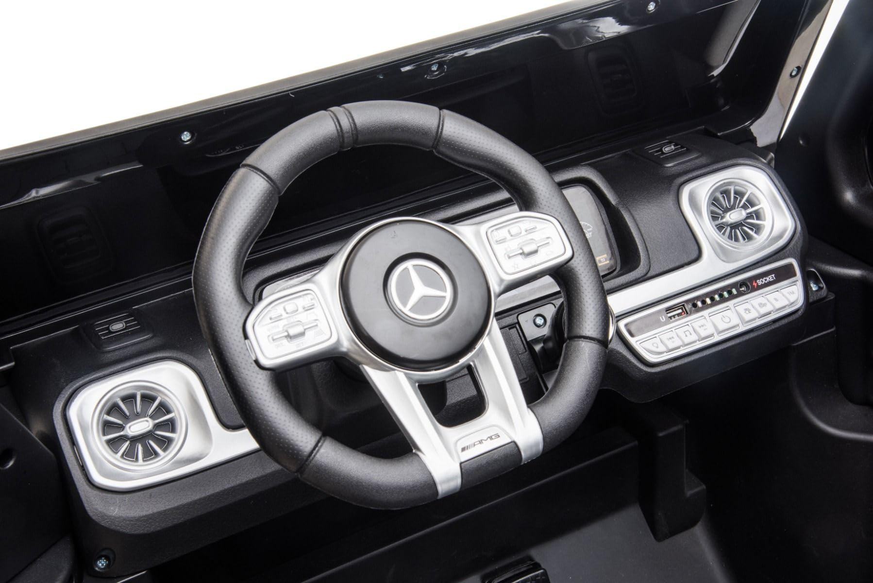 Mercedes-Benz G63 AMG Voiture Électrique Enfants 24V Deux Places Noir 4x4 Batterie Lithium
