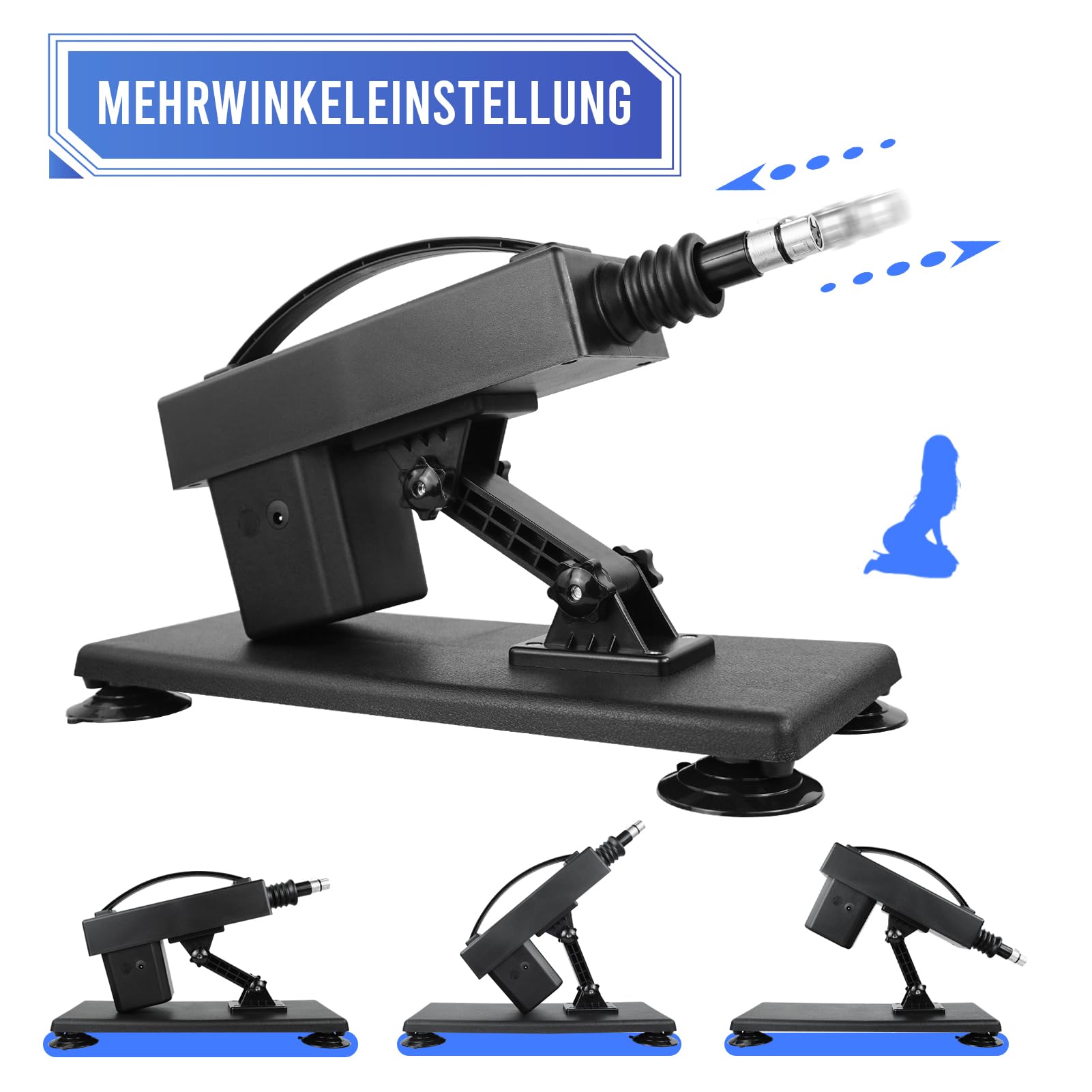 Fickmaschine Sexmaschine für die Frau mit Stoßfunktion Extrem Automatische Fickle Maschinen & Geräte Sex-Spielzeug Stoß Dildo Maschine Mit Anal Dildo Fuck Machine Sex (DeepBlack)