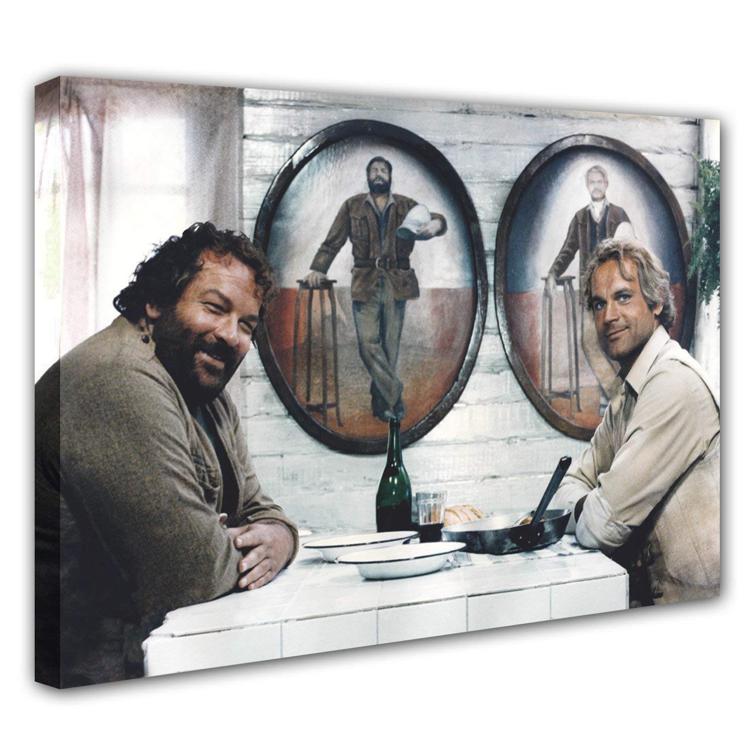 Bud Spencer - Das Krokodil und sein Nilpferd - Leinwand (120x80cm)