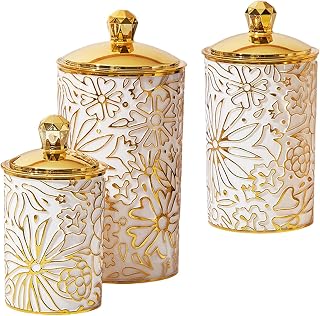 3x Food Storage Jar Tea Canister Reusable Multifunctional Kitchen Counte...