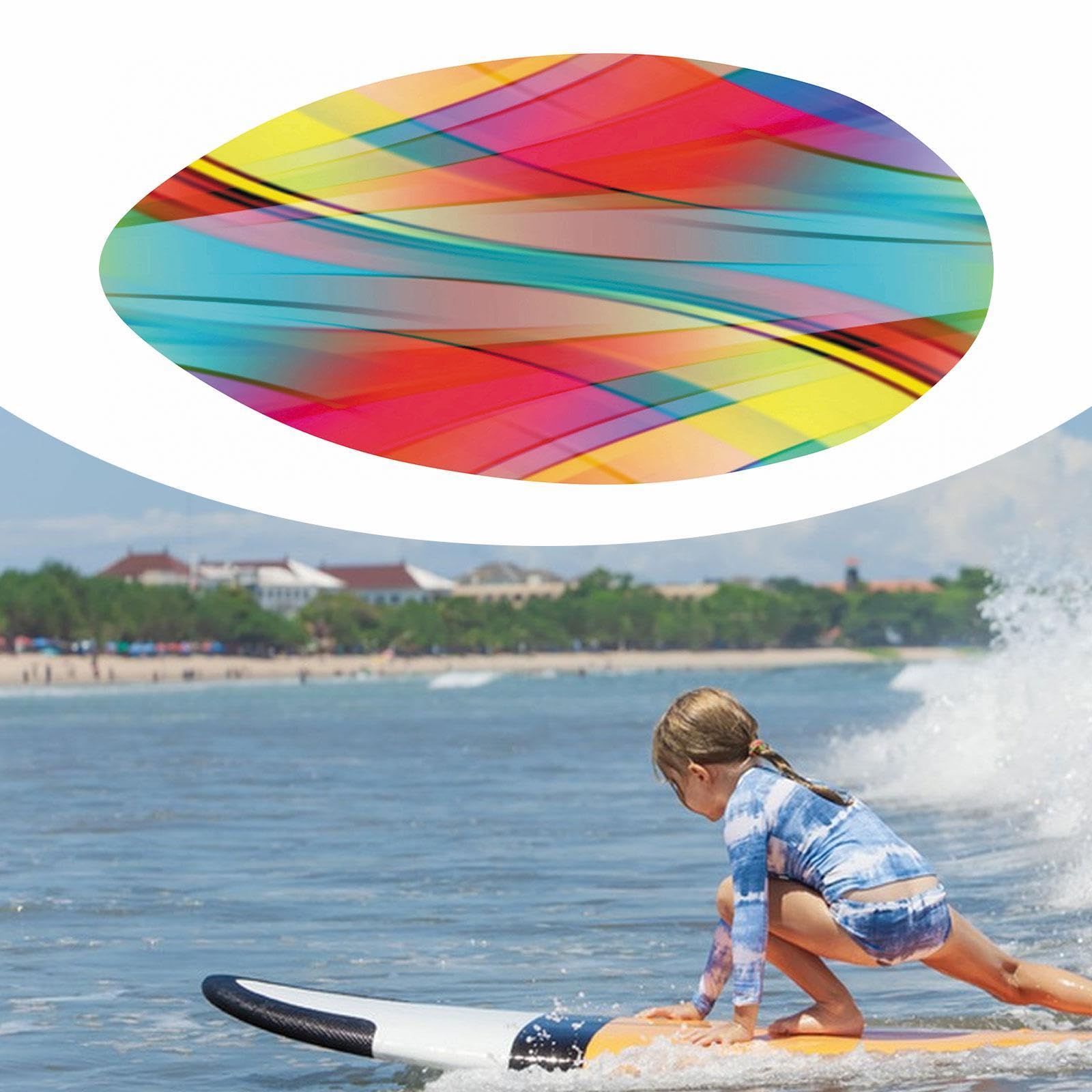 Tabla de Skimboard de 41 Pulgadas, Tabla de Skimboard, Tabla de Surf Acuática Premium para Principiantes Y Adultos, Style D