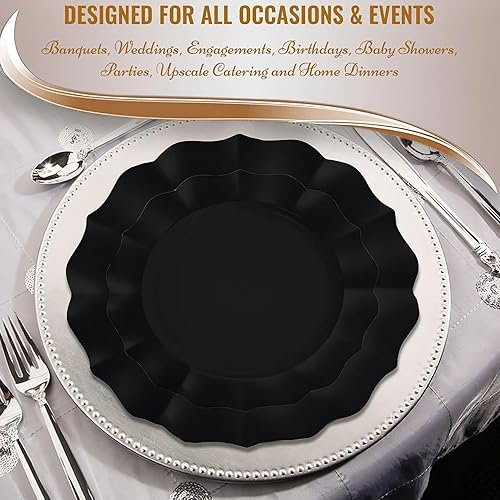 Miniatura 5 de Smarty Had A Party - Platos de plástico desechables, platos llanos - Platos de fiesta, platos de boda para celebraciones y uso diario - Platos