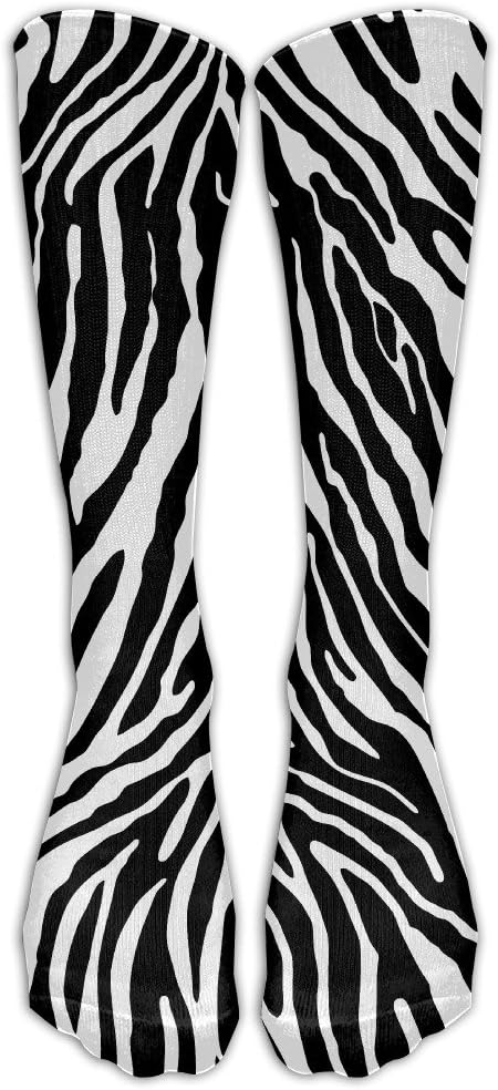 Zebra Print Women's Knee High Socks 78% Cotton / 20% Nylon / 2% Spandex