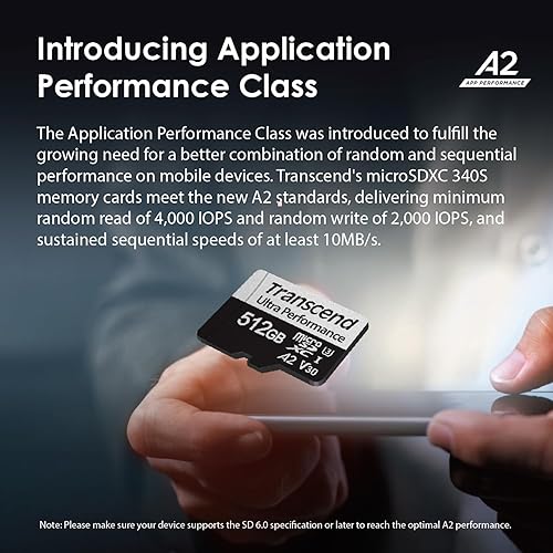 Miniatura 5 de Transcend Tarjeta micro SD microSDXC A2 V30 de 512 GB, hasta 160 MBs, para Nintendo Switch, GoPro, Steam Deck, ROG Ally, MSI Claw, DJI, Insta360,