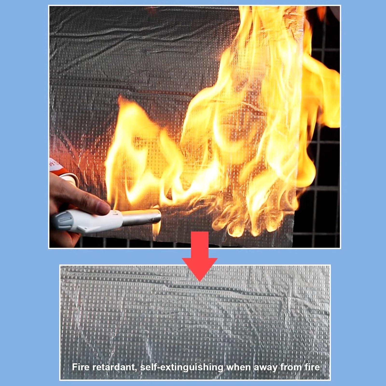 Selbstklebendes reflektierendes Dämmmaterial mit Schallschutzeigenschaften für Wände und Dächer