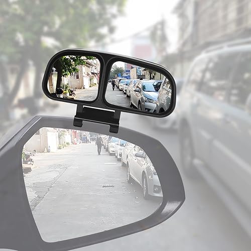 Espejo de punto ciego, espejos retrovisores para automóvil, espejo auxiliar universal para automóvil, vidrio verdadero HD, espejo auxiliar de doble