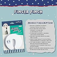 Vista 2 de Protector de pellizco para dedos, evitará que la puerta se cierre para evitar que el dedo del bebé, sea cazado con cerradura y que el niño dormido