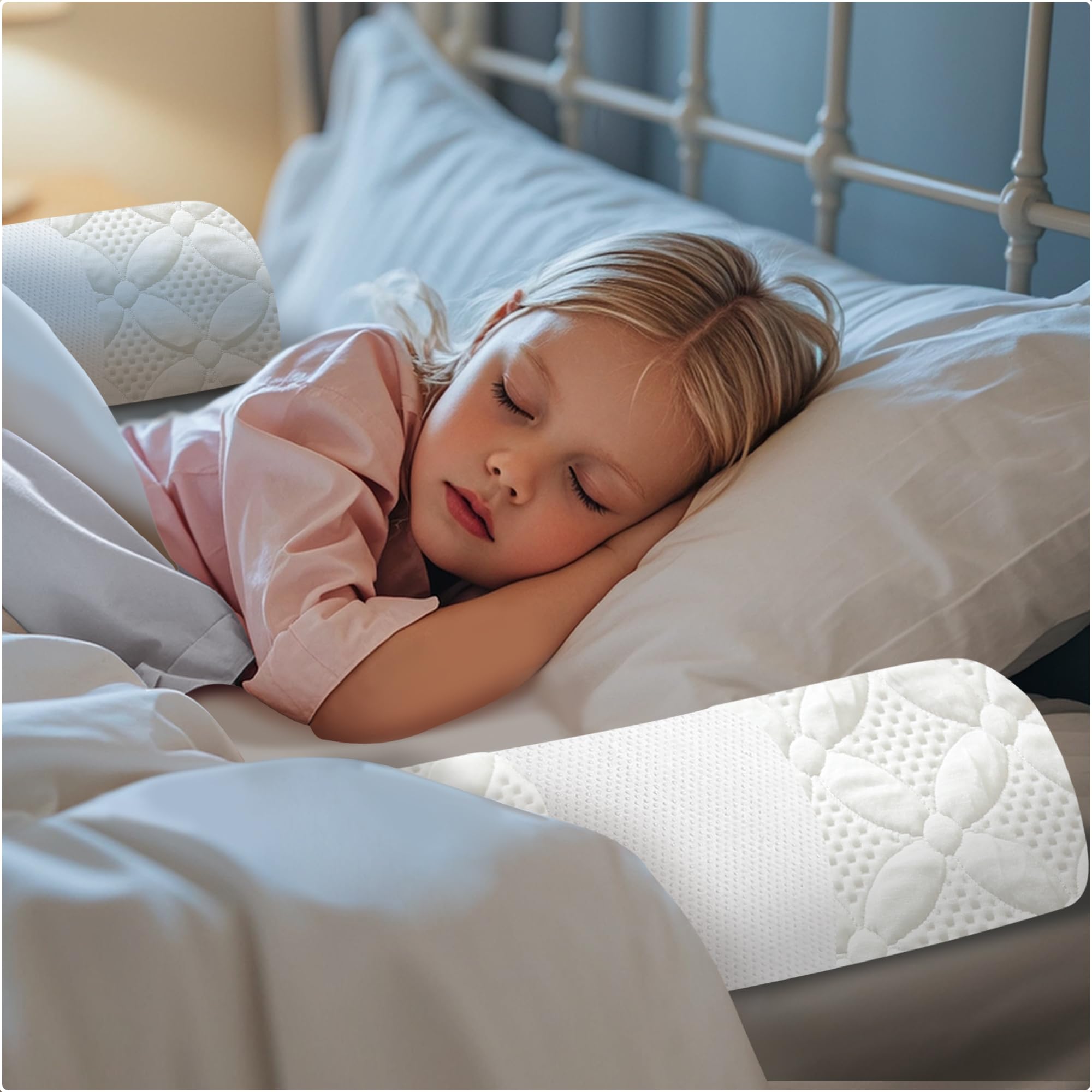 Asatdd memory foam bed bumper 2-pack