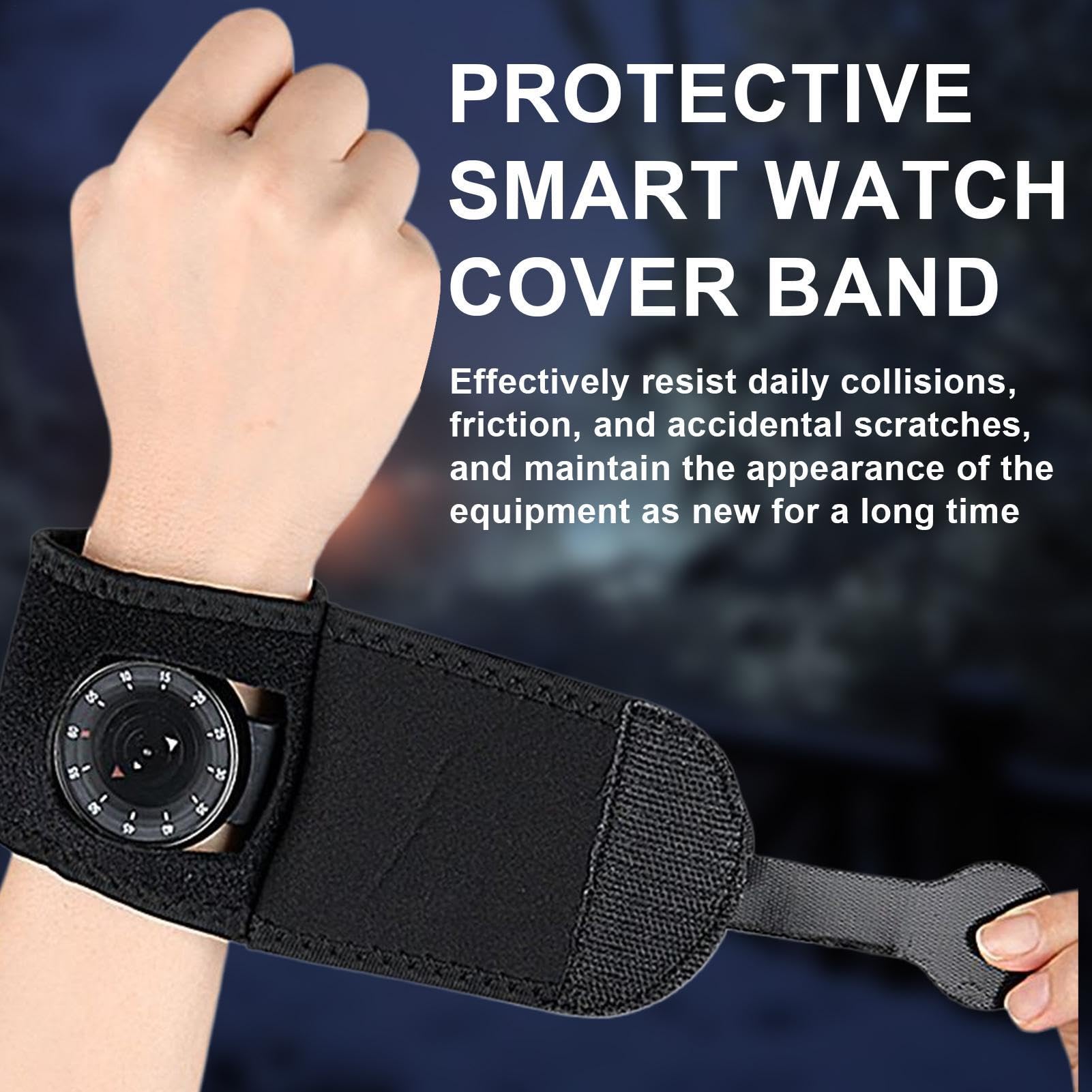 Armbanduhr Schutzfolie, Uhrenarmband Schutz, Armbanduhren-Schutzhülle Aus Neopren+Polyester, Schweißfest, Wetterbeständig, Integrierte Polsterung Gegen Stöße, Für Sport, Snowboard, Workout