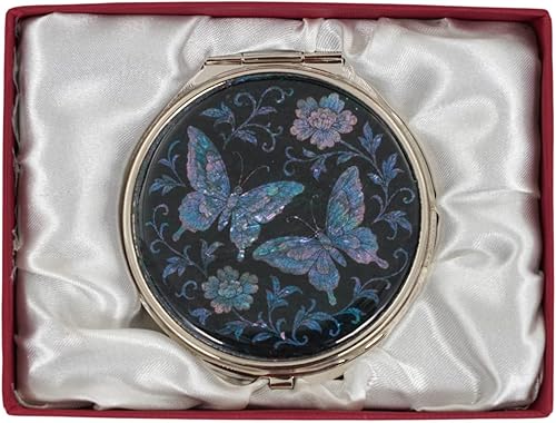 Miniatura 18 de February Mountain Espejo Compacto de Nácar – Doble Magnificación Regalo para Mujeres, Mamá, Hermana – Idea de Cumpleaños o Navidad (1, Heritage