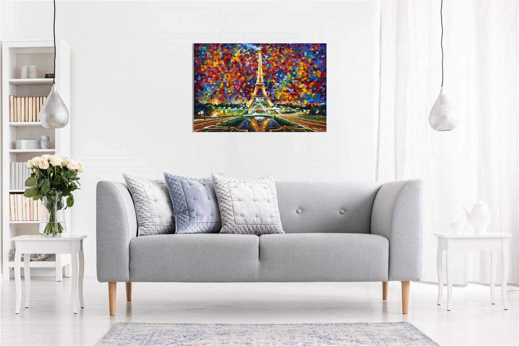 Fonds d'ecran Peinture Ponts Automne Leonid Afremov télécharger photo