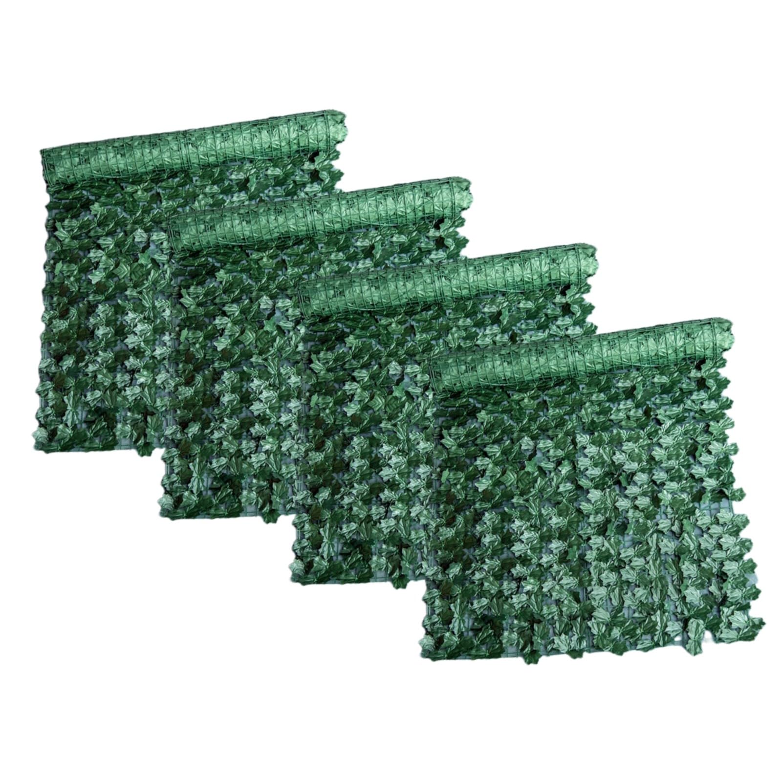 Anttyscar Artificial Ivy Privacy Fence Screen, 0.5x1M Artificial Hedge Fence Green Leaf Ivy Screen Plant Wall Fake Grass Decorative Backdrop for Privacy Protection Home Balcony Garden(4 Roll) — image 1