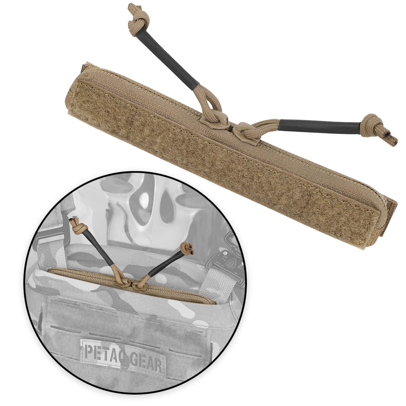 Tactical Drop-in Zipper Inserts for Built-in Vest Plate Bag Admin Pocket.