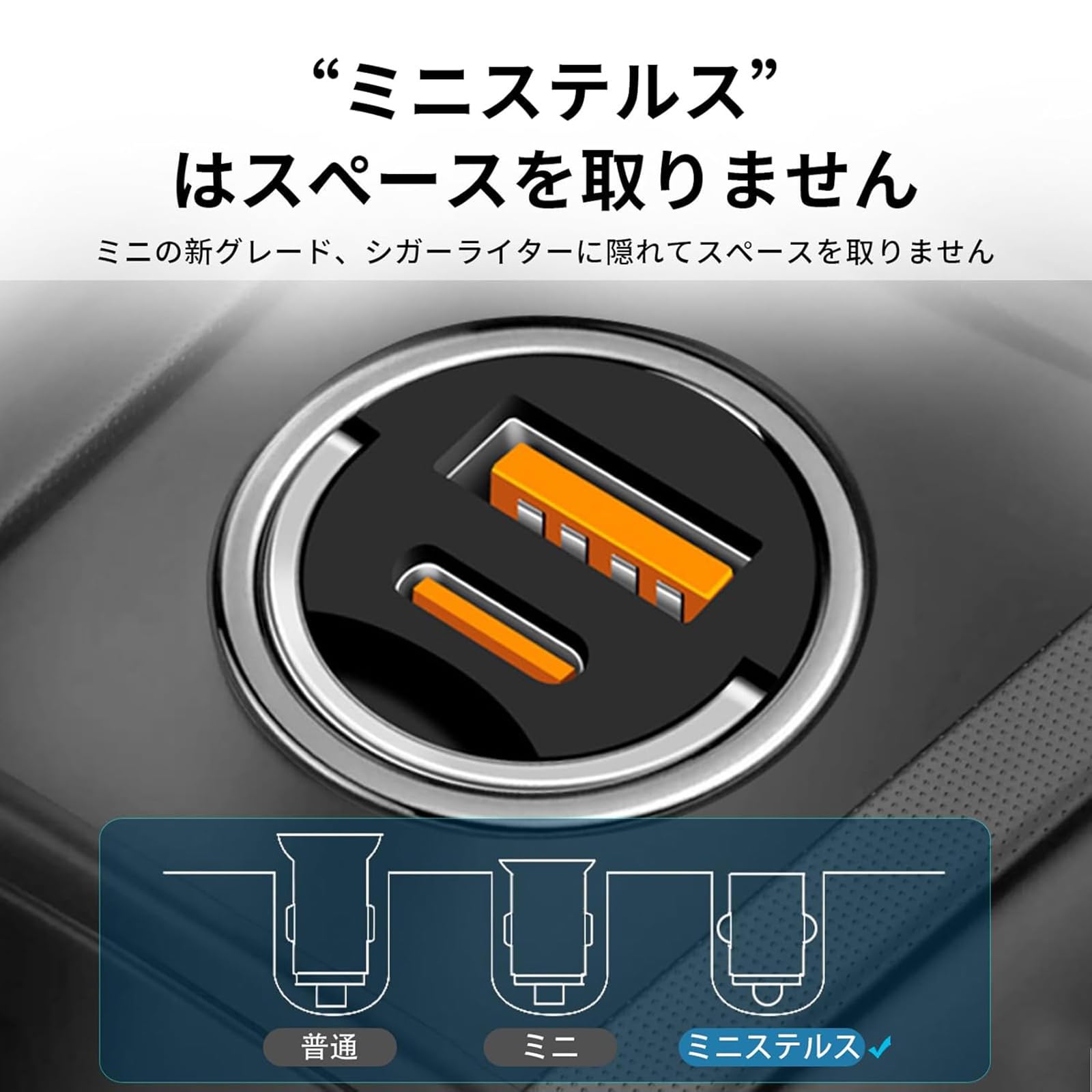 Amazon.co.jp: シガーソケット usb QC3.0/2.4A 2連ポート 車載