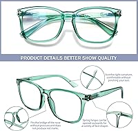 Vista 4 de Paquete de 3 lentes de lectura multifocales progresivos para mujeres y hombres, con bloqueo de luz azul, lentes de computadora con bisagra