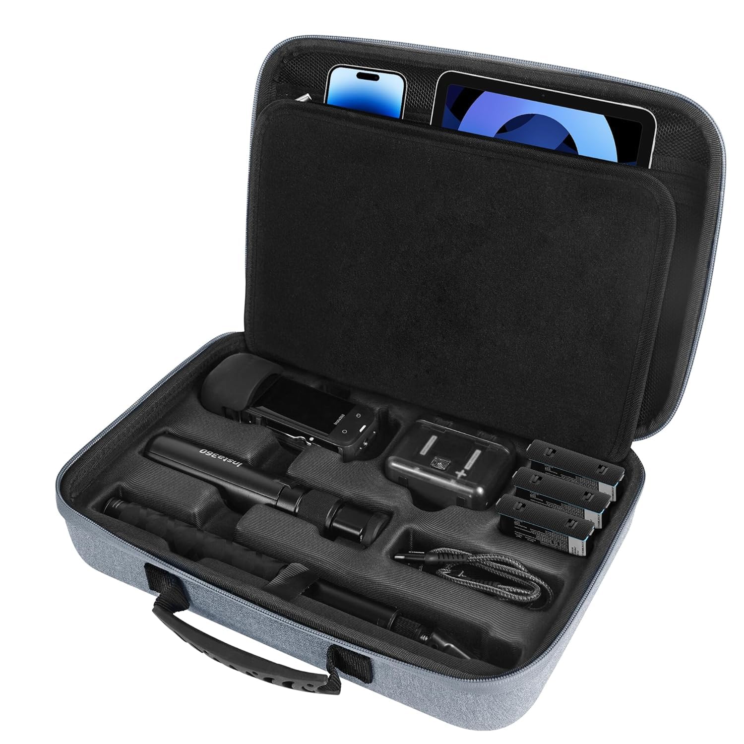 Careflection Carrying Case for Insta360 X4 Accessories, Hard Shell Bag Travel Case with Padded Separator Compatible with Insta360 X4 Accessories Combo (B0D8Y87SLZ) Amazon Price History, Amazon Price Tracker