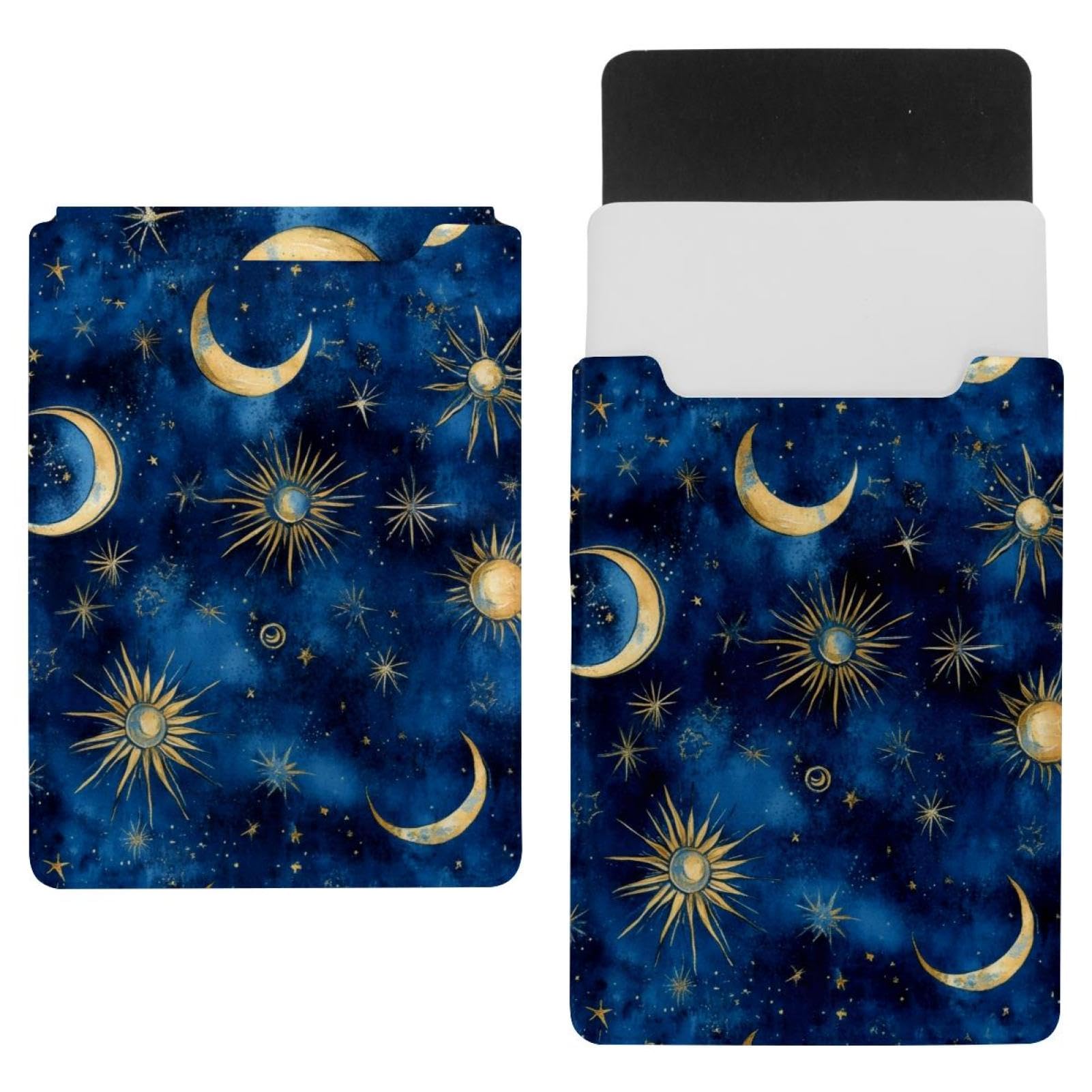 Housse ordinateur portable antichoc 13,8x10,2 pouces bleu lune étoiles