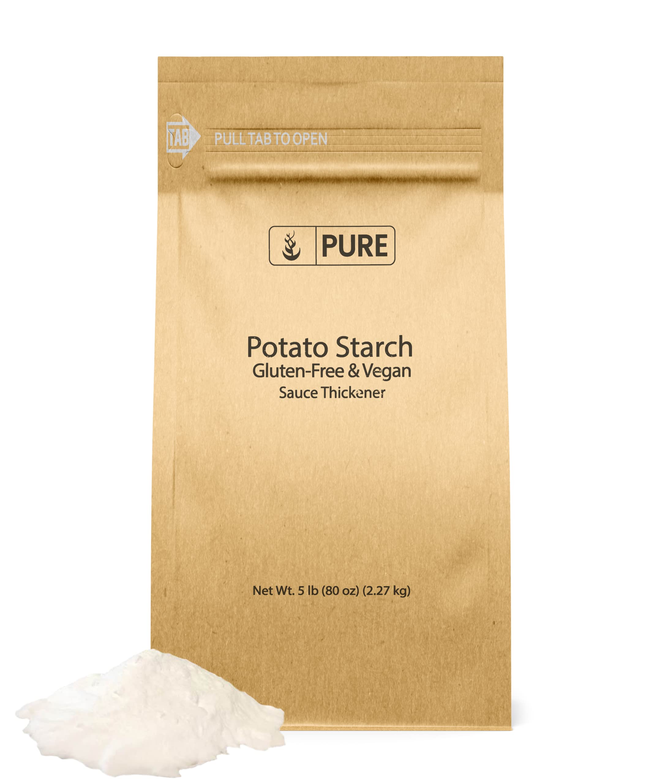 Pure Original Ingredients Potato Starch Thickener For Sauces, Soup, & Gravy (80 Ounce)