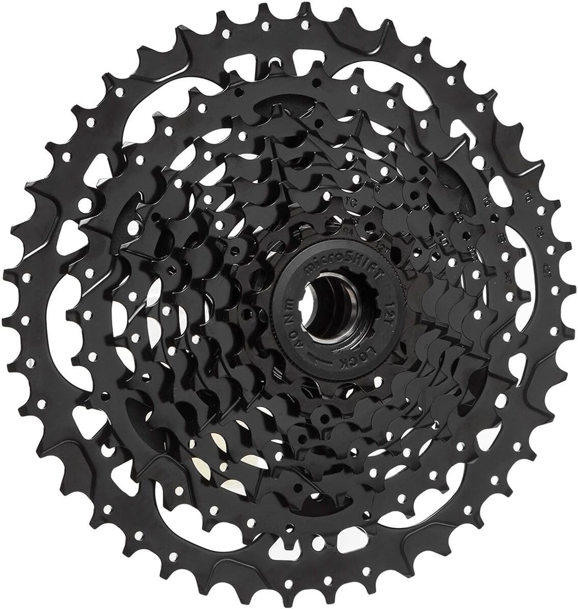 MicroshiftAcolyte H-Series Cassette | 8 Speed | 12-42t | Black | ED Coated