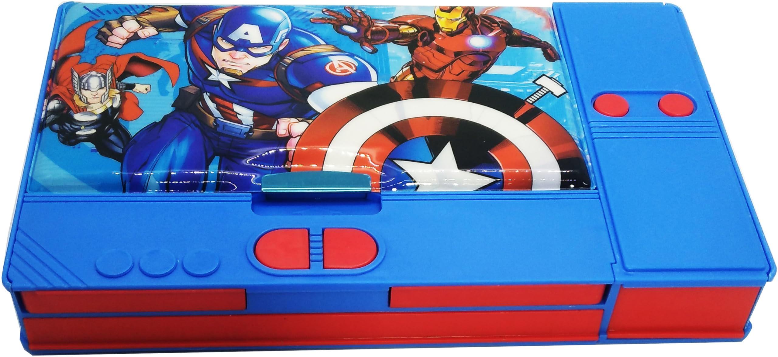 AAPESHWAR Plastic AAvanger Jambo Pencil Box for Boys and Girls | Large Capacity Pencil (Blue, Pack of 1) (5x5 Inch) (B0CLY8P31C) Amazon Price History, Amazon Price Tracker