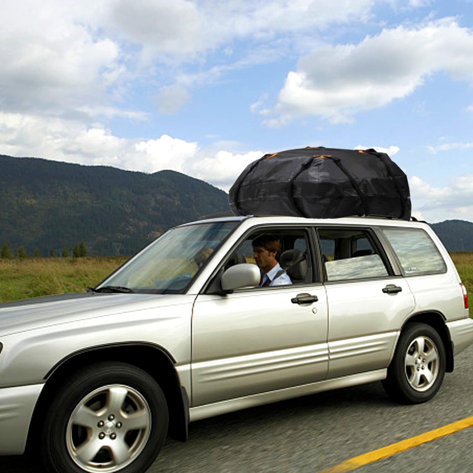 Bolsa de Carga Impermeable para Techo de Coche, Bolsa de Equipaje Universal, Bolsa de Cubo de Almacenamiento para Viajes, Camping con Alfombrilla Antideslizante