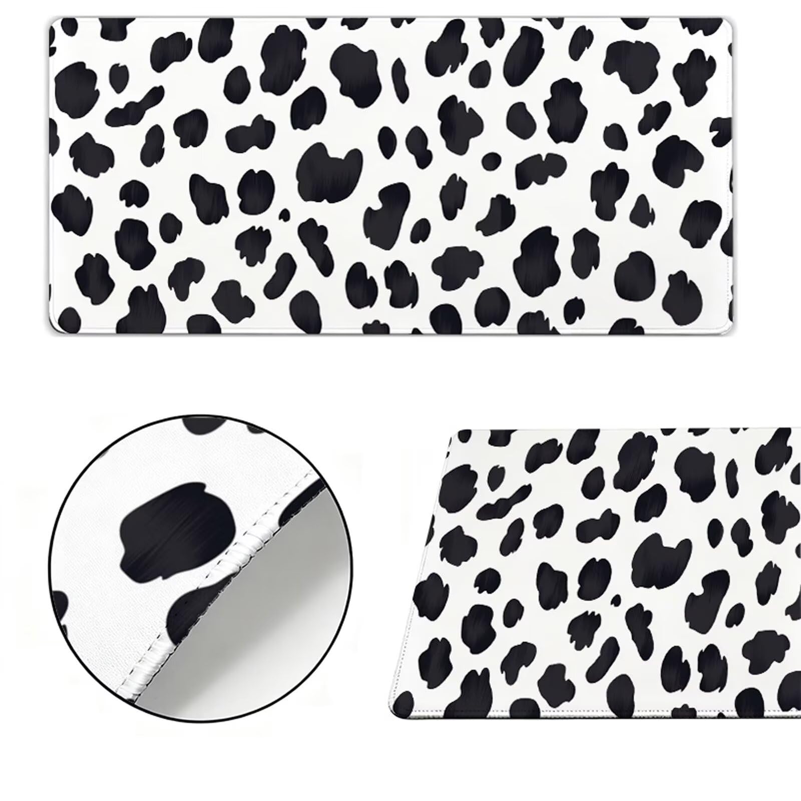 Podkładka pod mysz XXL 1000x500x3mm podkładka pod mysz czarna podkładka pod mysz biała poprawia precyzję i szybkość, antypoślizgowe wodoodporne, szyte krawędzie, akcesoria do gier, komputer, prezent