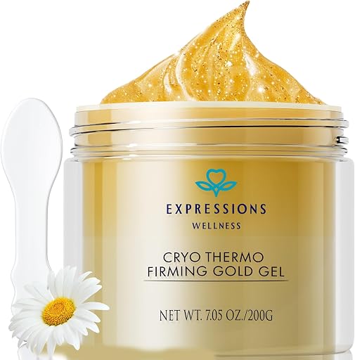 Skin Tightening Cellulite Cream for Body: Golden Sweat Hot Cream for Loose Skin | B Flat Gel for Belly Thigh Butt & Arm Firming Toning Moisturizing Sculpting & Smoothing | 200G