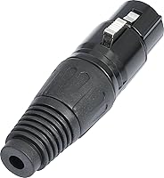 Vista 7 de Paquete de 20 conectores XLR, 10 pares XLR de 3 pines macho/hembra de audio para micrófono, conector de audio, conector de audio, 3 pines XLR